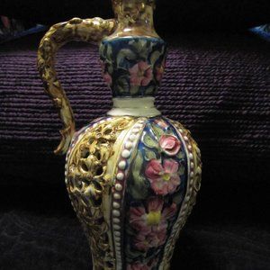 Rare Antique Fischer J. Budapest Pitcher/Vase (Drinking Vessel)